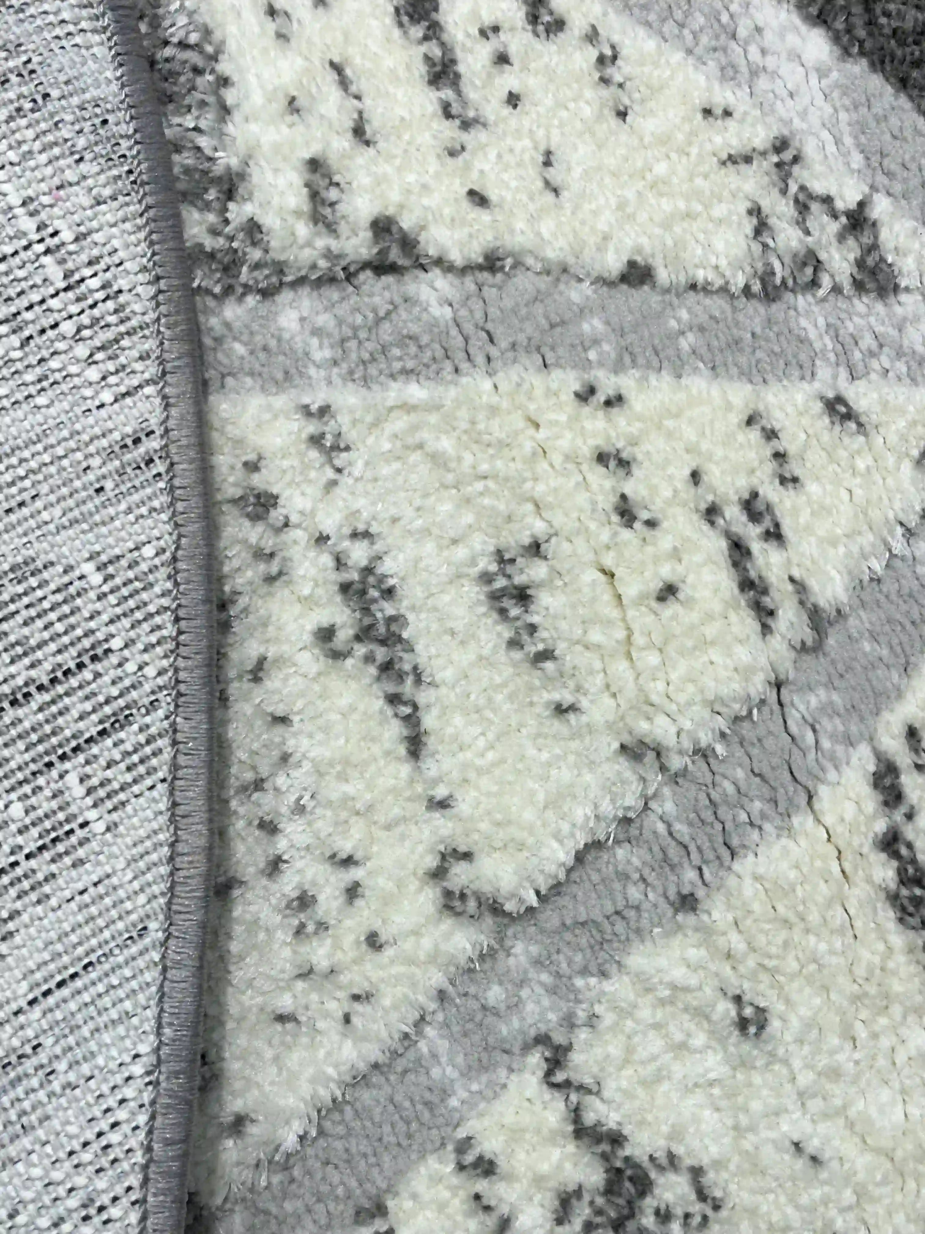 Nordic round rug Serena 317 03 gray | SERENA