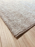 Natural light beige loop pile carpet 315 CREATION
