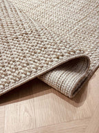 NATURAL loop pile carpet, natural beige/white 284