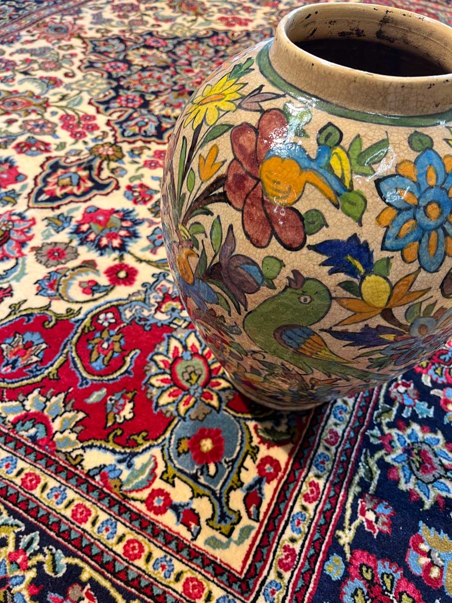 שטיח קום פרסי 932 אדום 206*142 | QUM