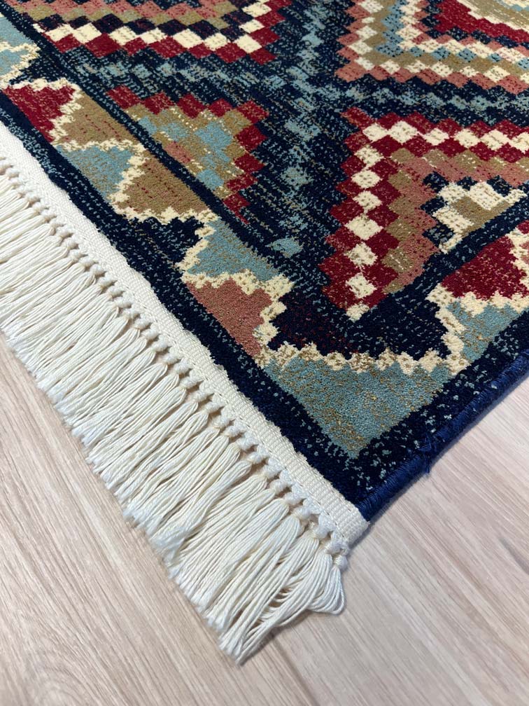 שטיח סילקי קאשן 609 כחול