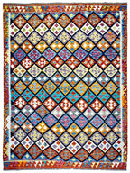 שטיח קילים 672 כתום/צבעוני 248*182 | KILIM