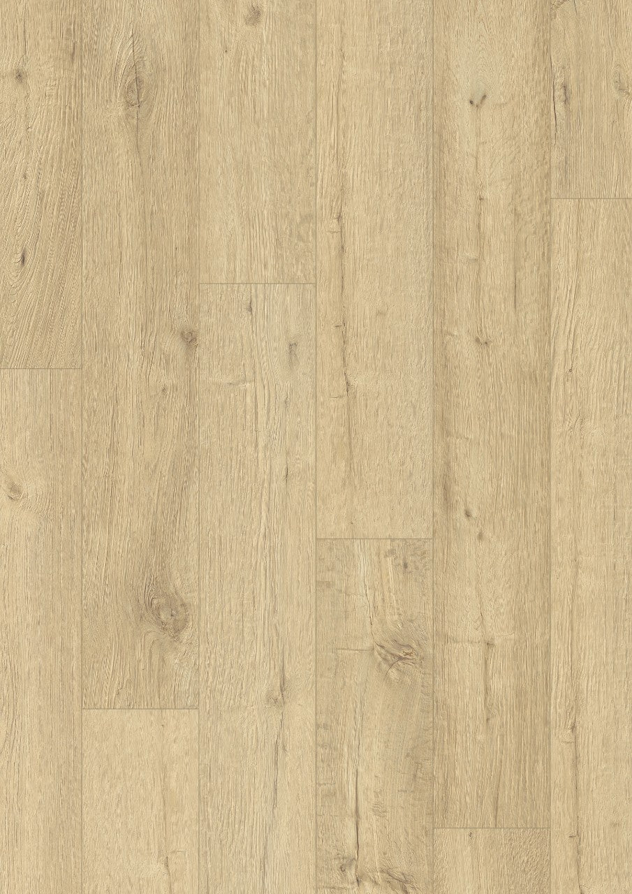 Impressive laminate flooring, natural polished oak 1853 Quick step Sandblasted oak natural