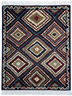 שטיח סילקי קאשן 609 כחול