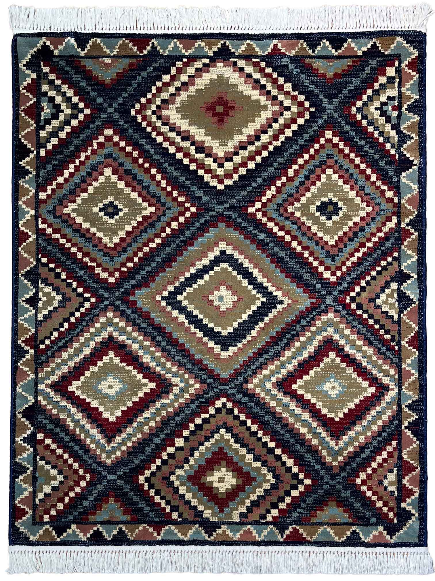 שטיח סילקי קאשן 609 כחול