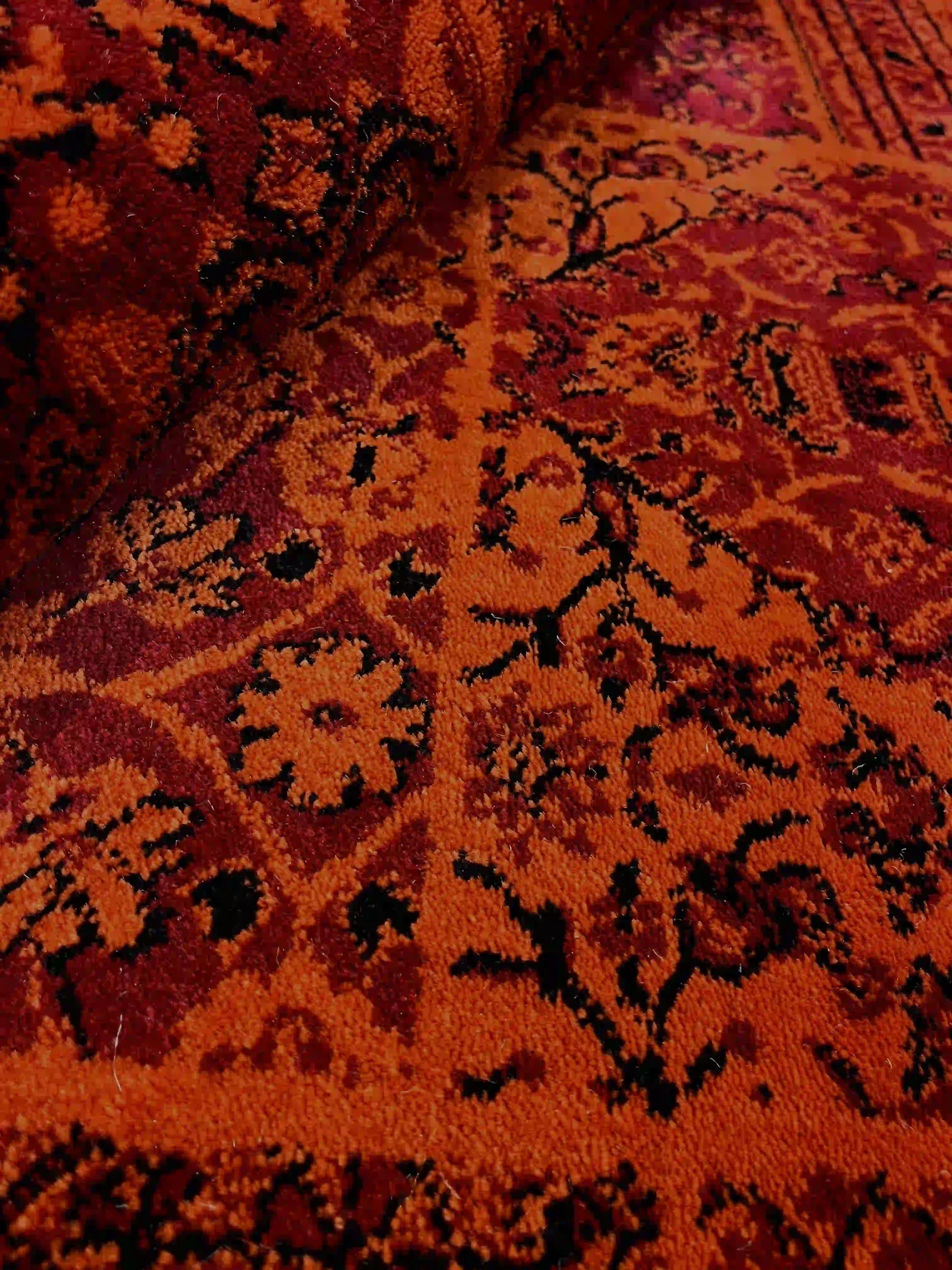 שטיח עגול אפגני 238 אדום | AFGHAN