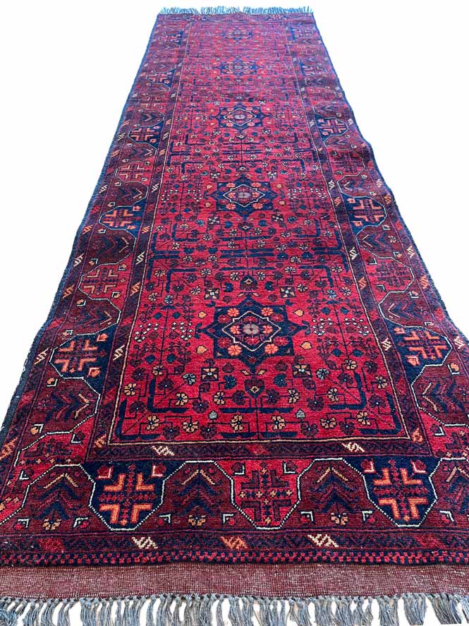 שטיח ראנר אפגני ארסרי 912 אדום 294*85 | AFGHAN