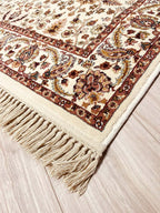 שטיח סילקי קאשן 618 בז' ורוד