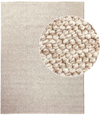 Natural light beige loop pile carpet 315 CREATION