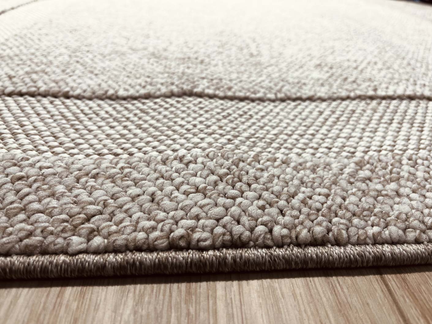Looped rug frame 341 beige | COZY