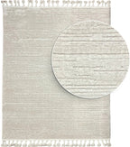 Soft Cream Rug 464 with Fringes | SOFT