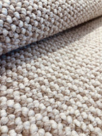 Natural loop pile carpet beige-bleached/white 282 CREATION