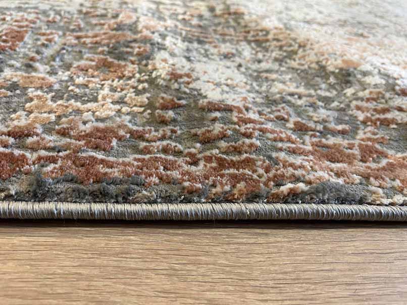 Abstract carpet gray/orange 116