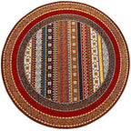 שטיח רובי עגול 233 צבעוני/אדום | RUBI