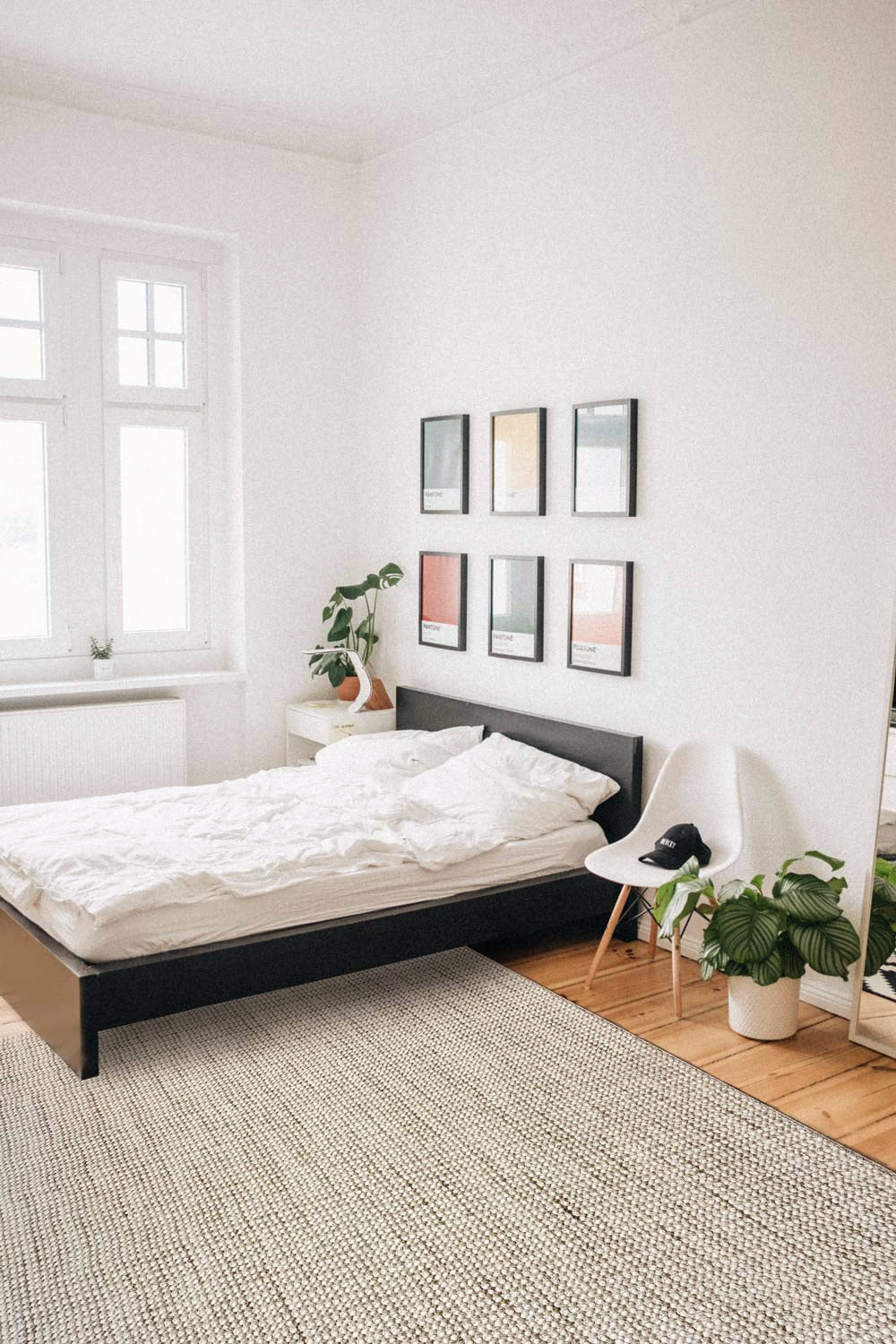 NATURAL loop pile carpet, natural beige/white 284