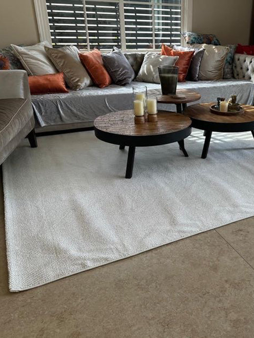 Looped carpet 289 white | CREATION