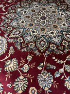 Persian Silk Carpet 639 02 Red/Beige | SILK