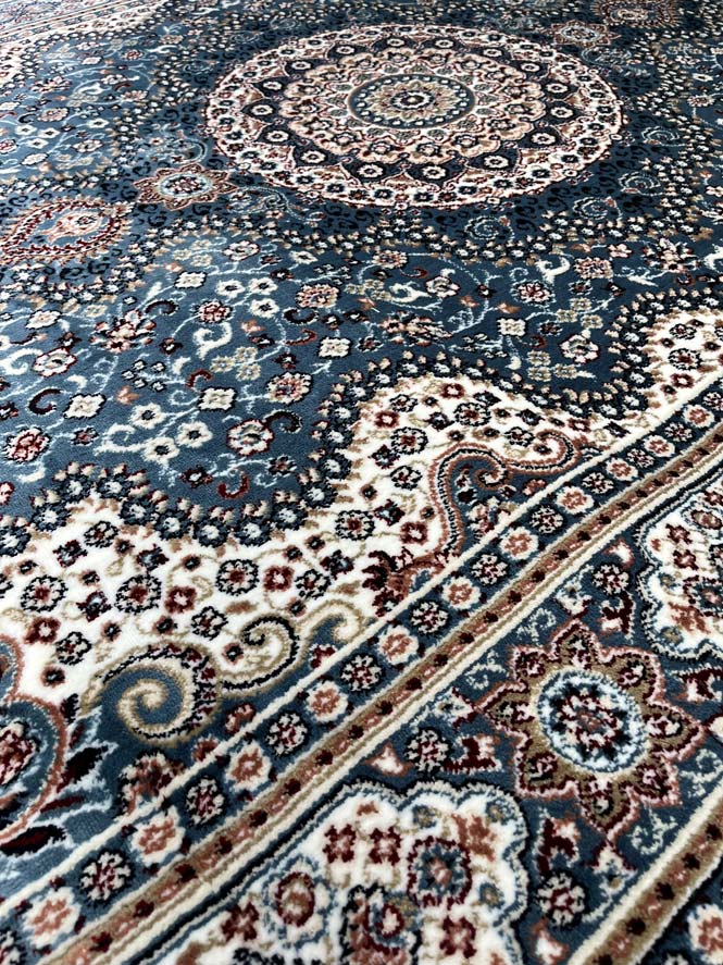 שטיח פלורה תכלת ראנר 621 | FLORA