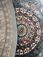 שטיח פלורה עגול 215 תכלת | FLORA