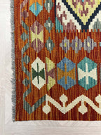 שטיח קילים 671 כתום/צבעוני 304*195 | KILIM