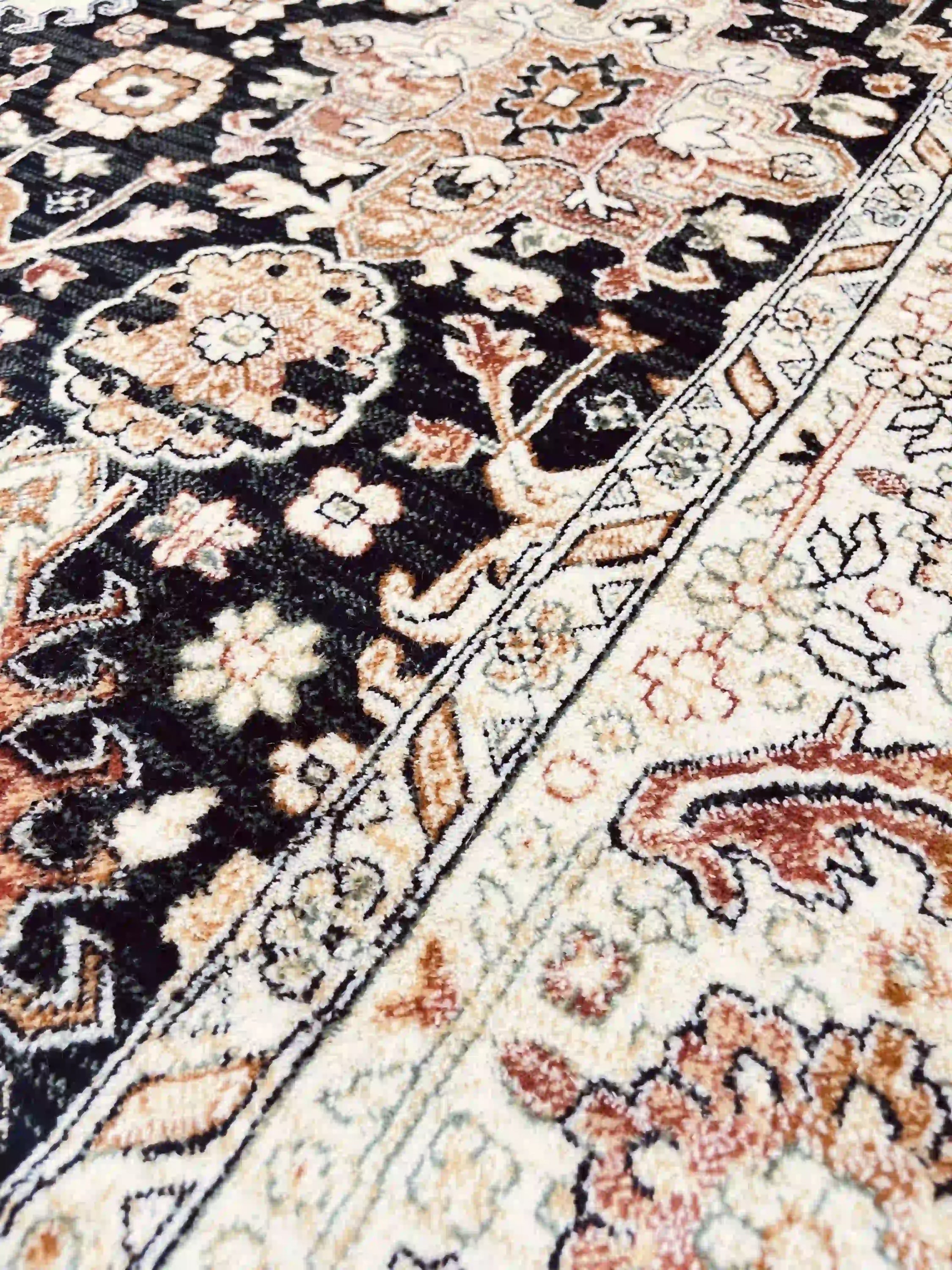 Vintage Silk Carpet 639 01 Dark Blue | SILK