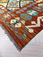 שטיח קילים 671 כתום/צבעוני 304*195 | KILIM