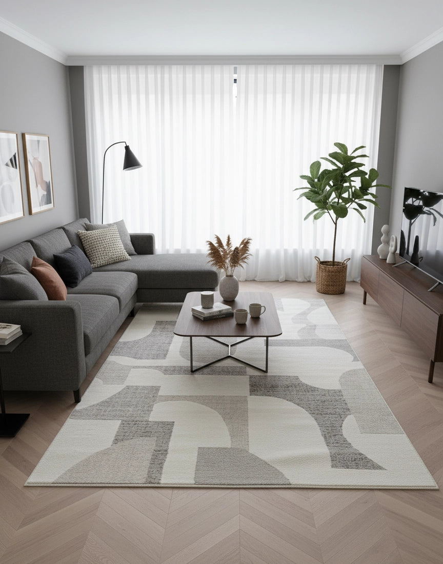 שטיח פנדורה 275 01 קרם/אפור/בז' | Pandora