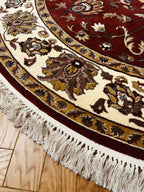 שטיח עגול פרסי משי 232 04 אדום | SILK