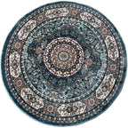 שטיח פלורה עגול 215 תכלת | FLORA