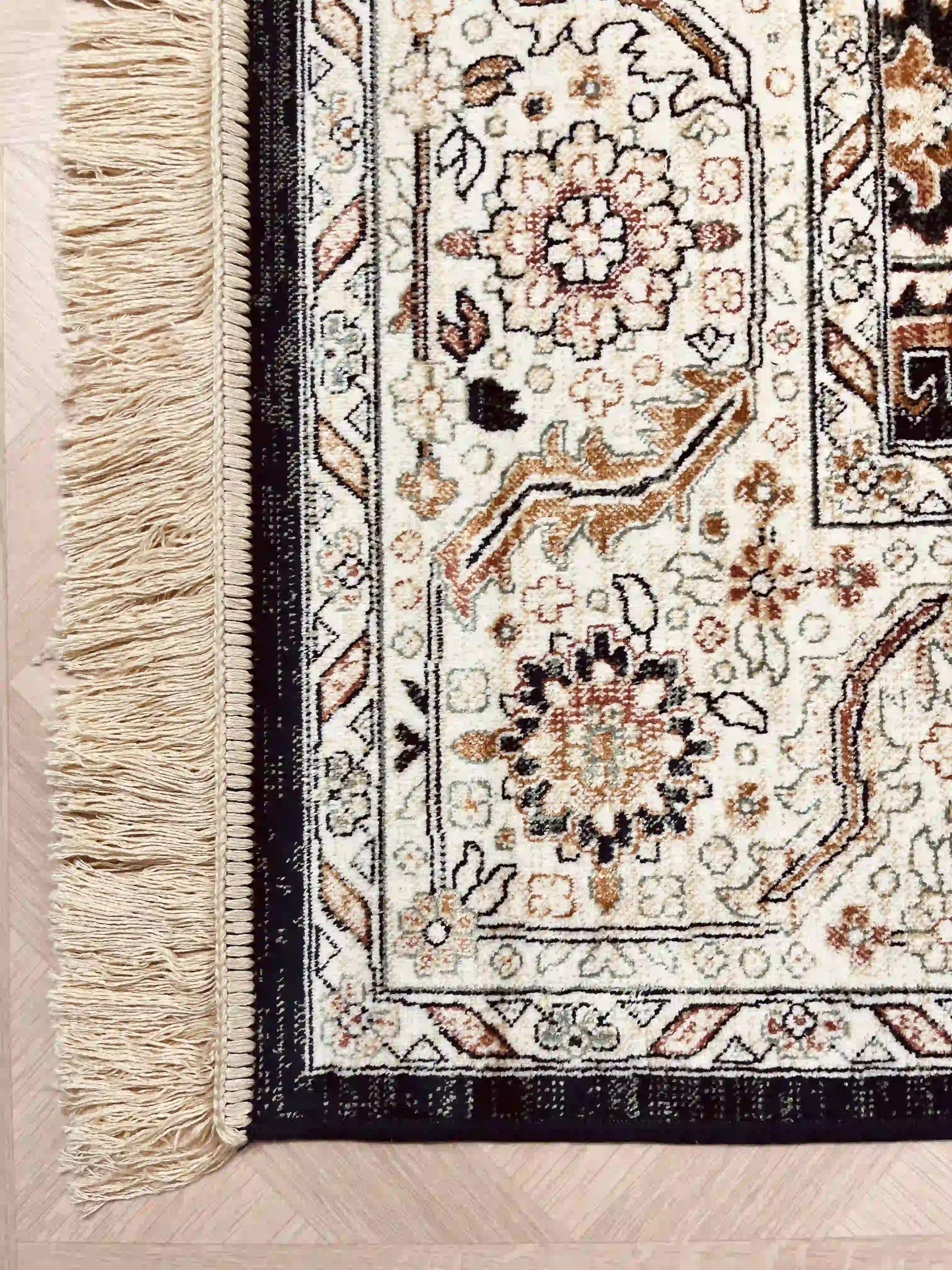 Vintage Silk Carpet 639 01 Dark Blue | SILK