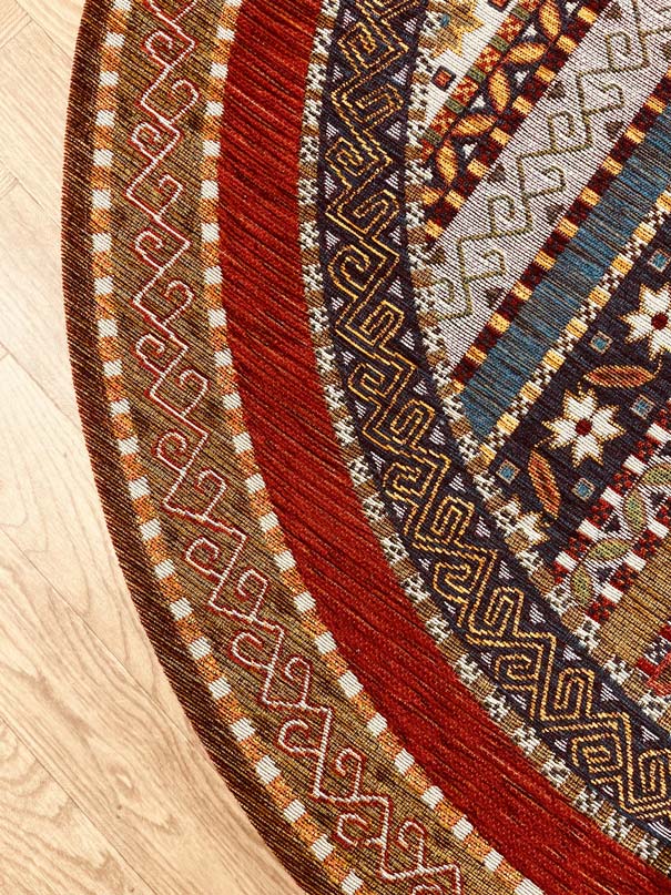 RUBI 558 red/multicolored carpet | RUBI