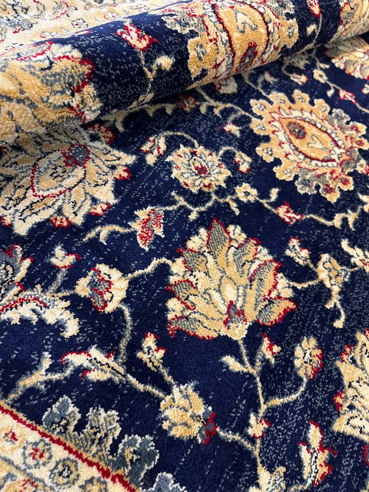 Classic Blue Oval Rug 605