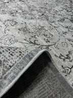 שטיח וינטג' משי 639 06 אפור | SILK