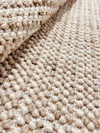 NATURAL loop pile carpet, natural beige/white 284