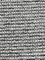 Natural smooth loop pile carpet 310 white/dark grey | CREATION