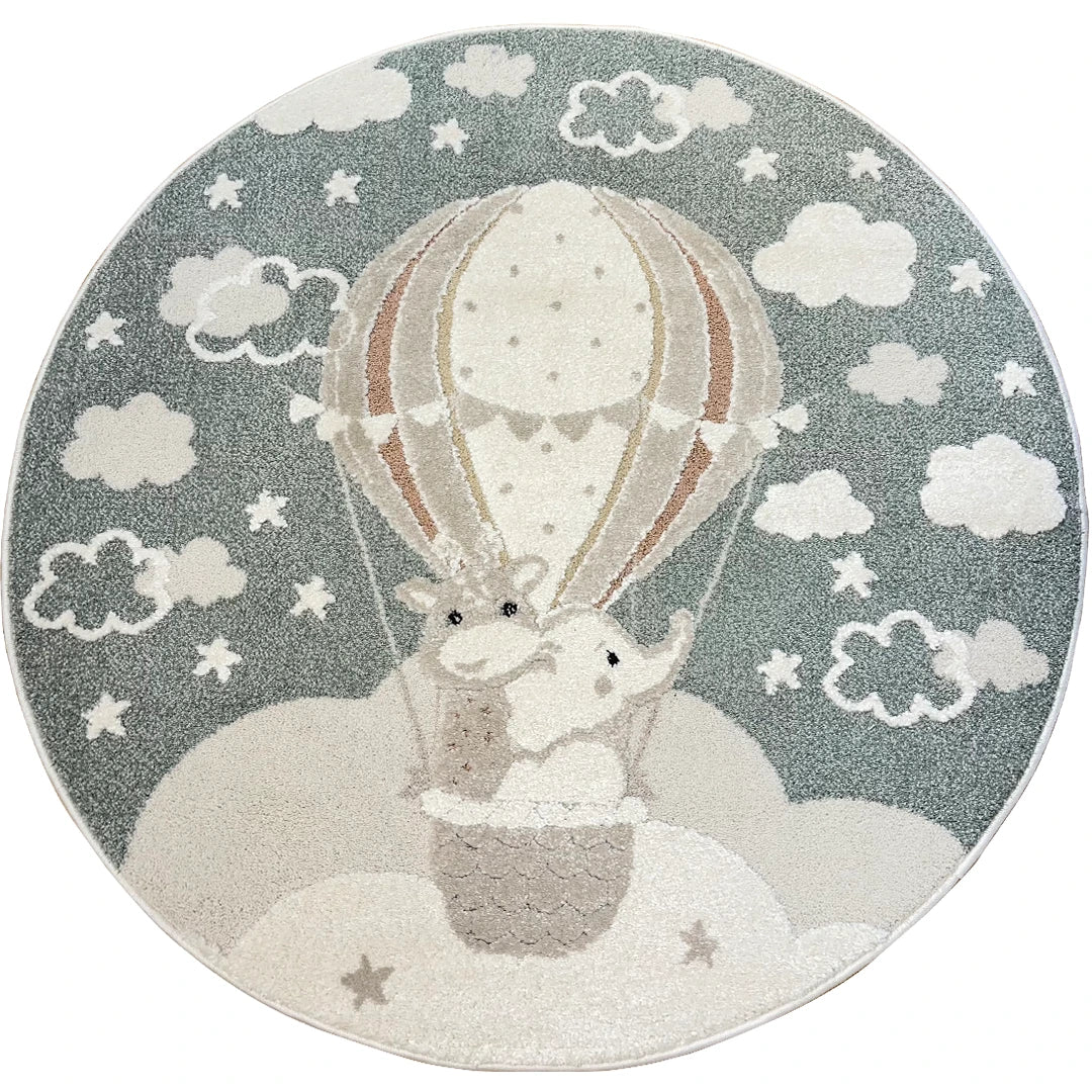 Children's Round Carpet Balloon Blooming 30 03 Colorful | KIDS