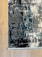 Abstract gray/colorful carpet 118