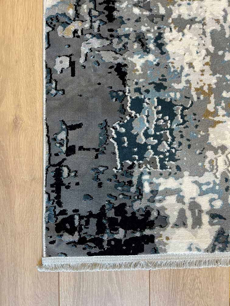 Abstract gray/colorful carpet 118