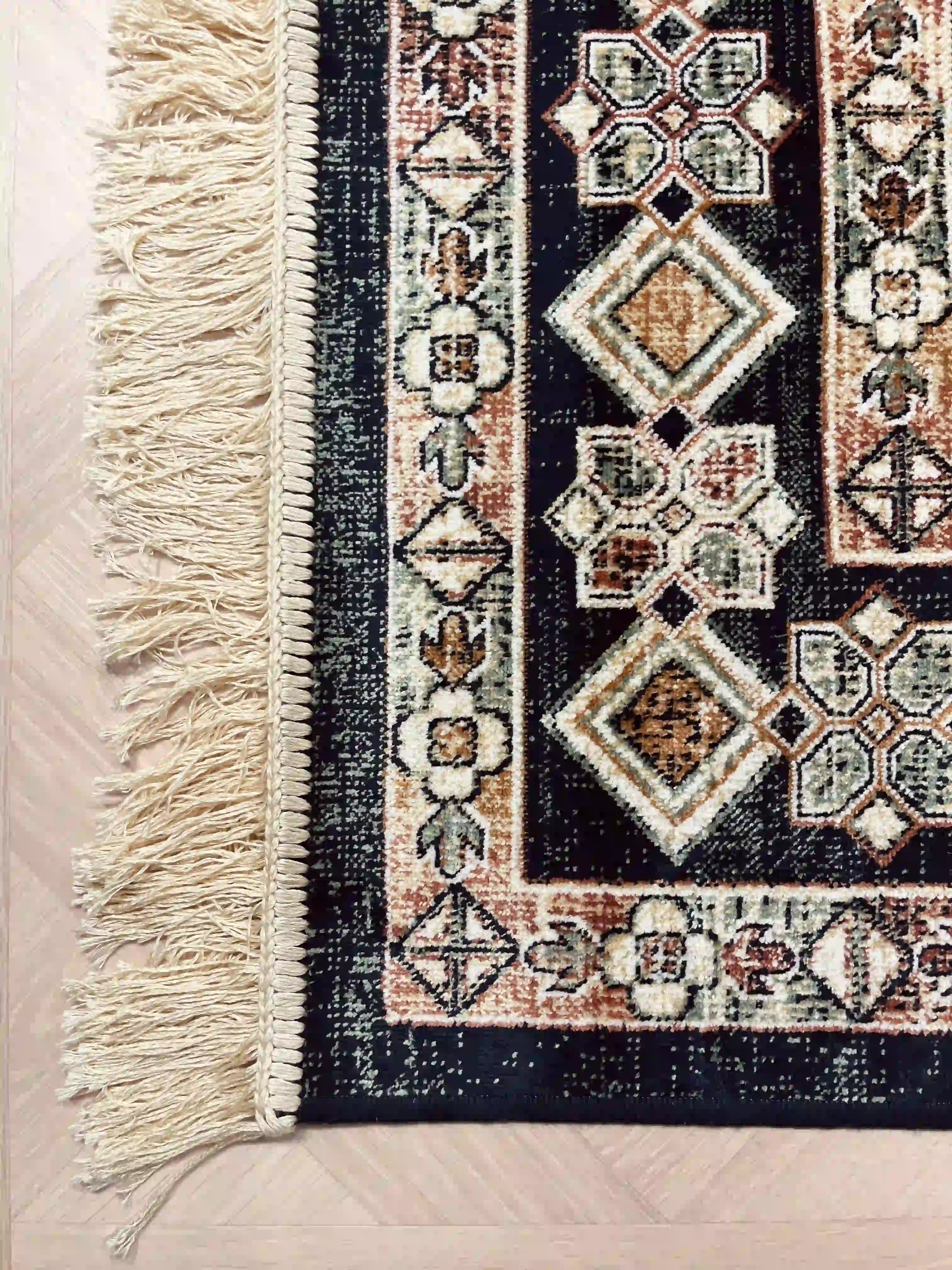 Vintage Silk Carpet 639 07 Blue | SILK