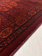 Afghan Runner Rug 551 Red/Black | AFGHAN