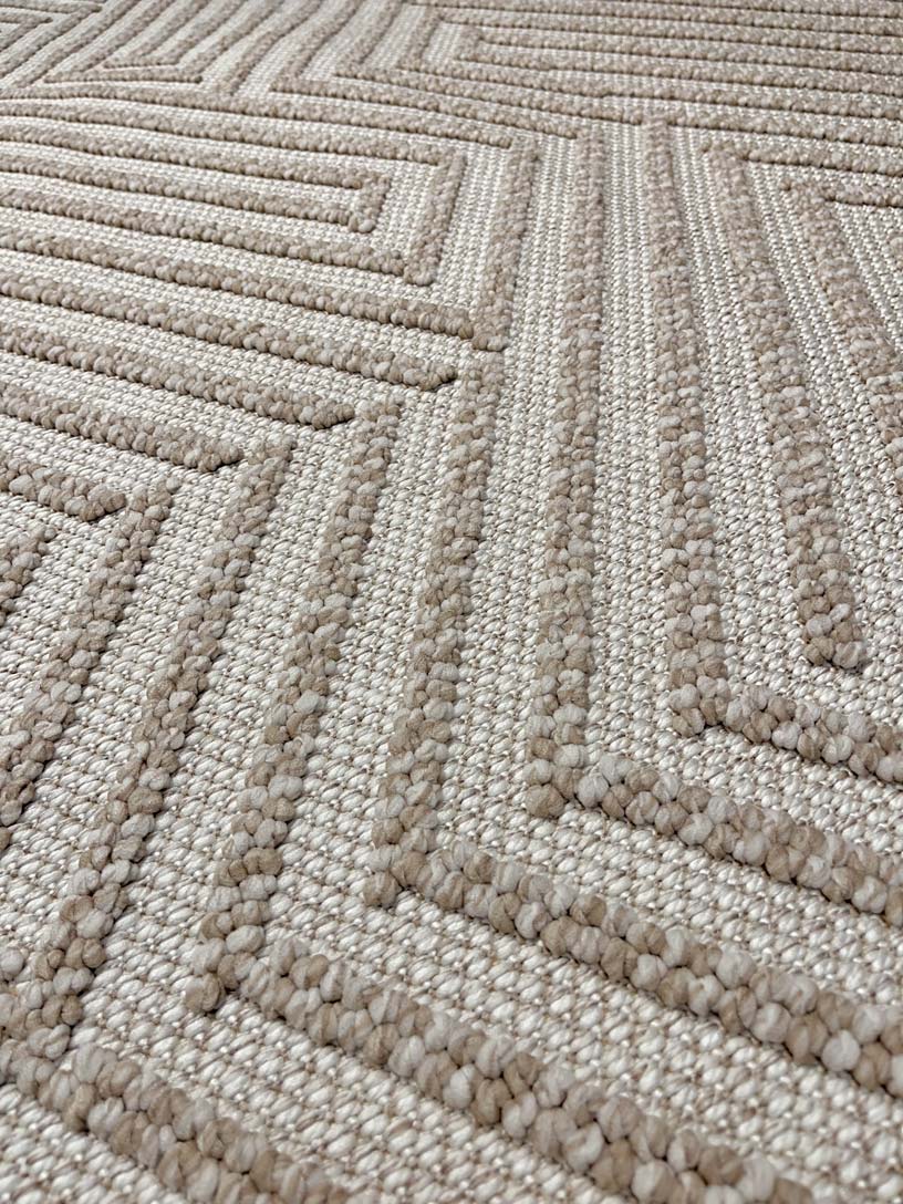 שטיח לולאות לופס 339 בז' בהיר | LOOPS