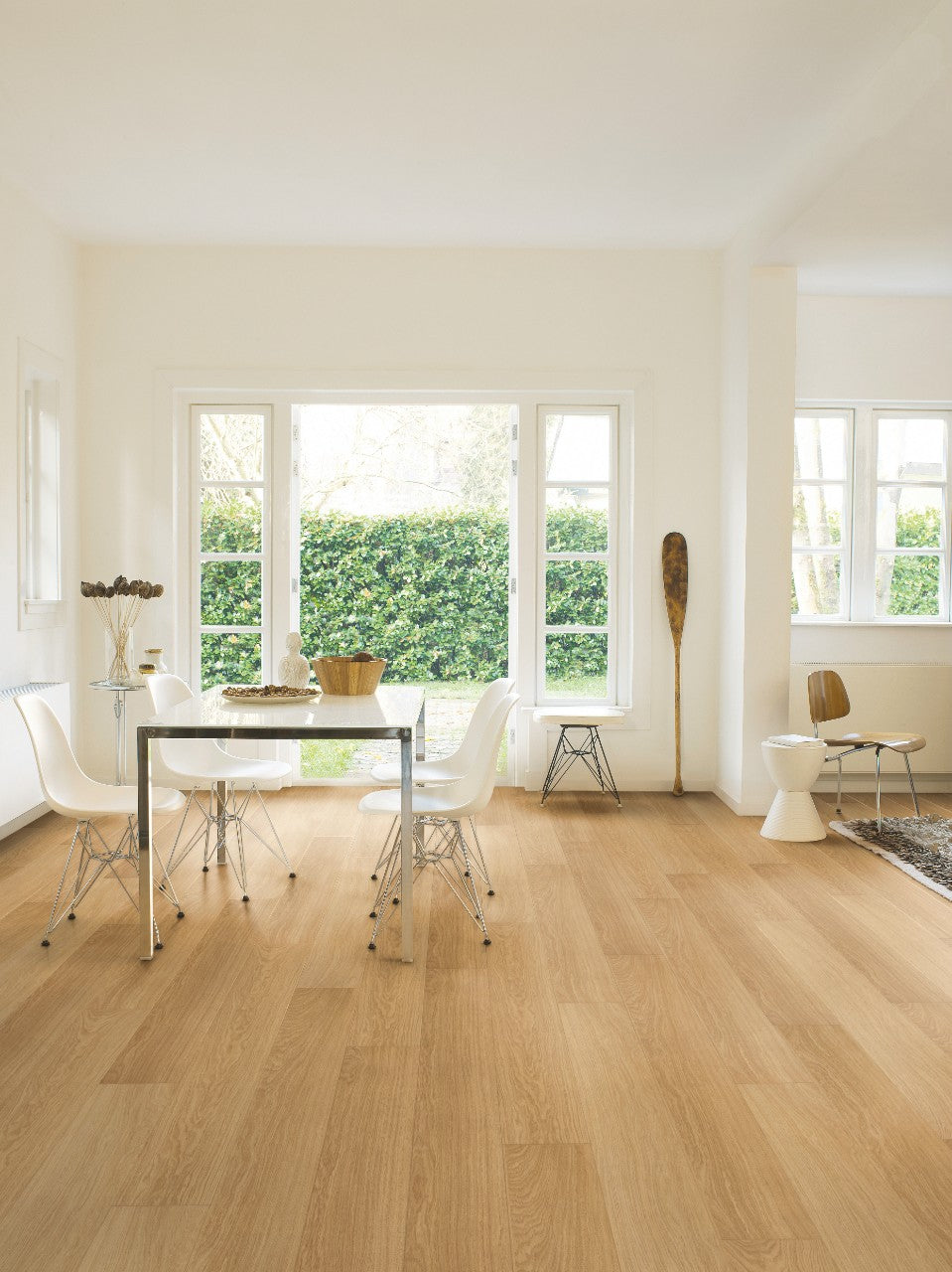 Impressive varnished oak laminate flooring, natural varnished 3106 Quick step Impressive varnished oak