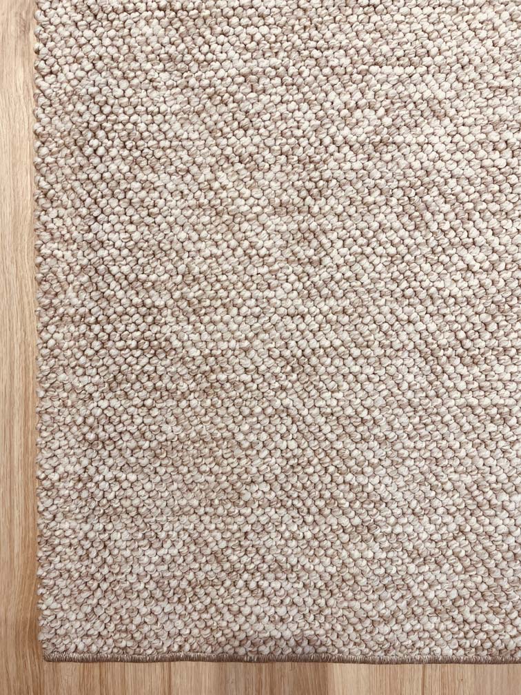 Natural light beige loop pile carpet 315 CREATION