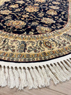 Classic Blue Oval Rug 605