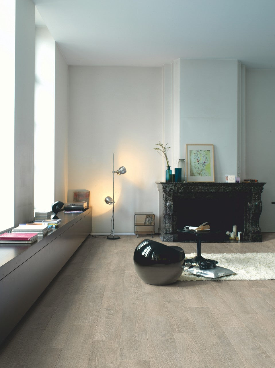 Laminate flooring Classic Old Oak Light Gray 1405 Quick Step Classic Old oak grey