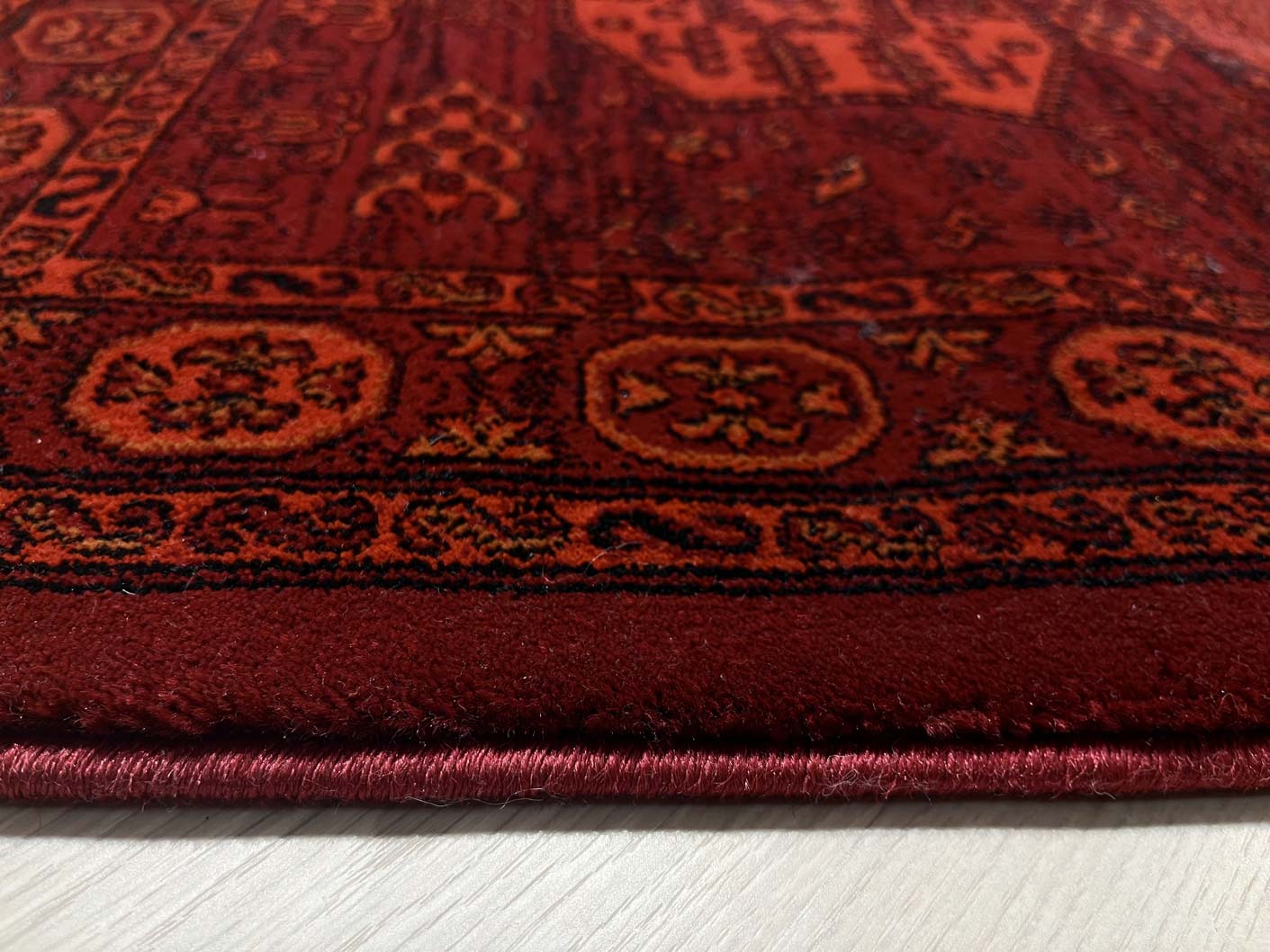 Afghan Runner Rug 551 Red/Black | AFGHAN