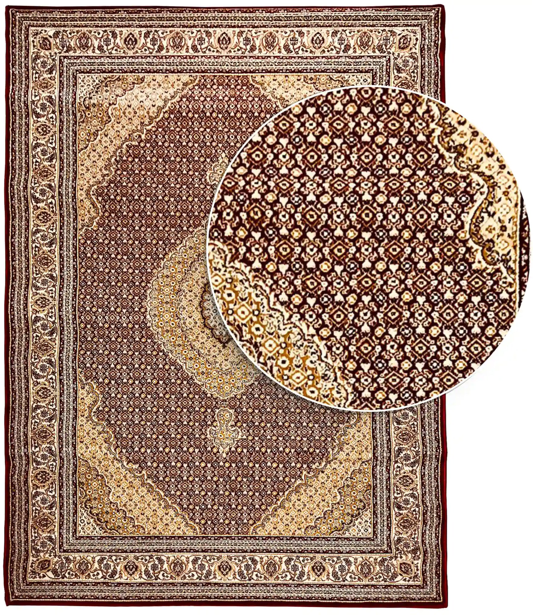 שטיח קלאסי טבריז 637 אדום/בז' | TABRIZ