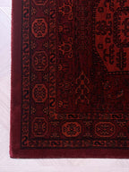 Afghan Runner Rug 551 Red/Black | AFGHAN