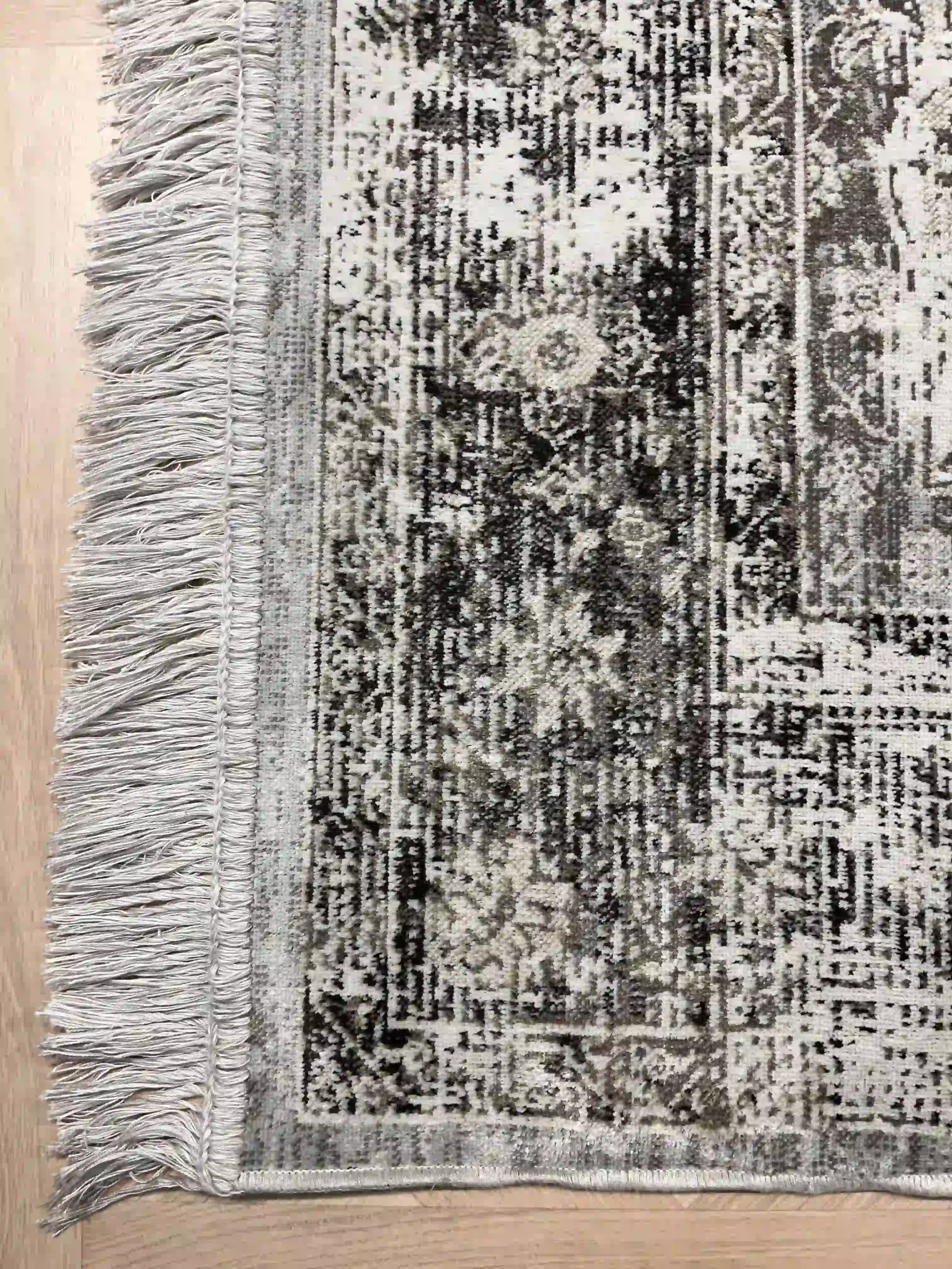 שטיח וינטג' משי 639 06 אפור | SILK