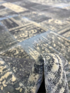 שטיח וינטג' סקיי 444 אפור/תכלת | SKY